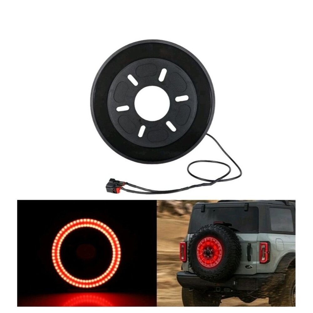 For 2021 2022 2023 Ford Bronco Rear Red LED Spare Tire Brake Light